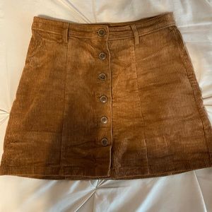 Women’s Corduroy Button Up Skirt